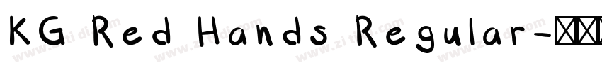 KG Red Hands Regular字体转换